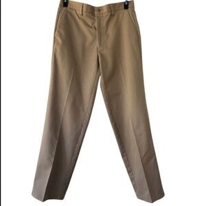 Dockers Mens Tan Khaki‎ Pants Casual Chino Style Flat Front Trousers 32x32 EUC